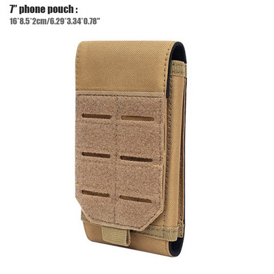 Universalus „Tactical Molle“ mobiliojo telefono dėklas, išmaniojo telefono dirželio komplektas.