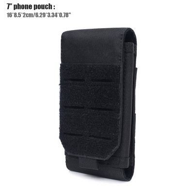 Universalus „Tactical Molle“ mobiliojo telefono dėklas, išmaniojo telefono dirželio komplektas.