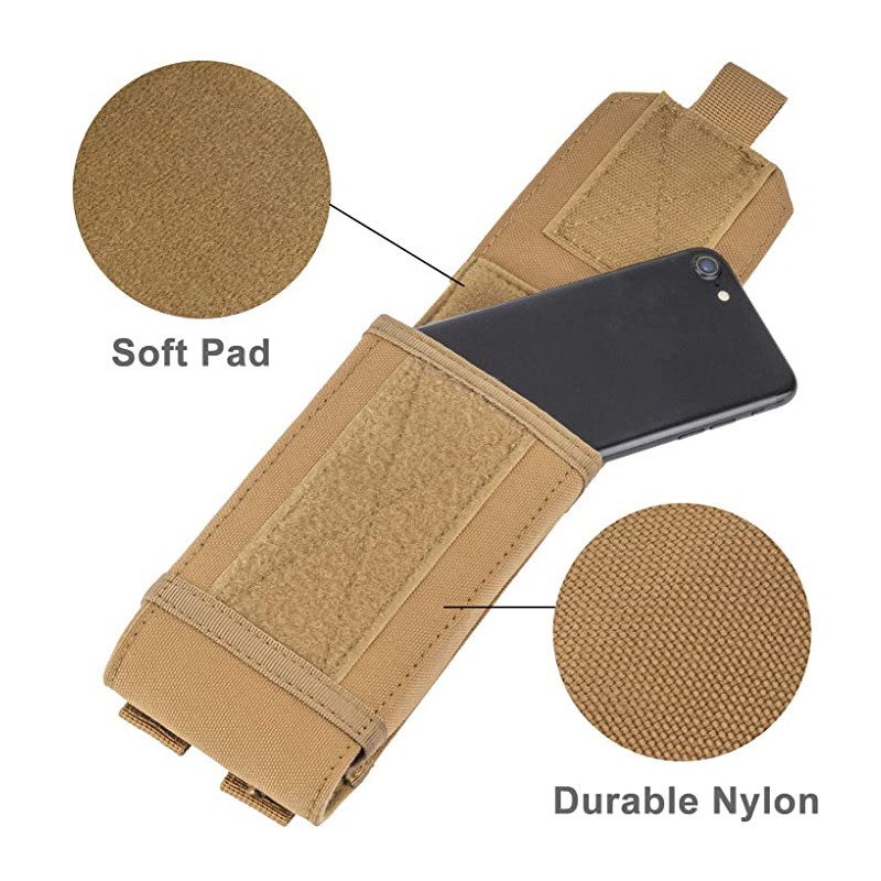 Universalus „Tactical Molle“ mobiliojo telefono dėklas, išmaniojo telefono dirželio komplektas.
