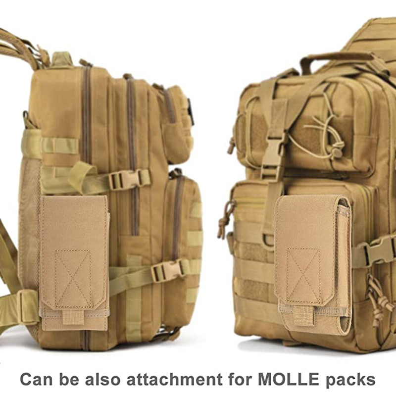 Universalus „Tactical Molle“ mobiliojo telefono dėklas, išmaniojo telefono dirželio komplektas.