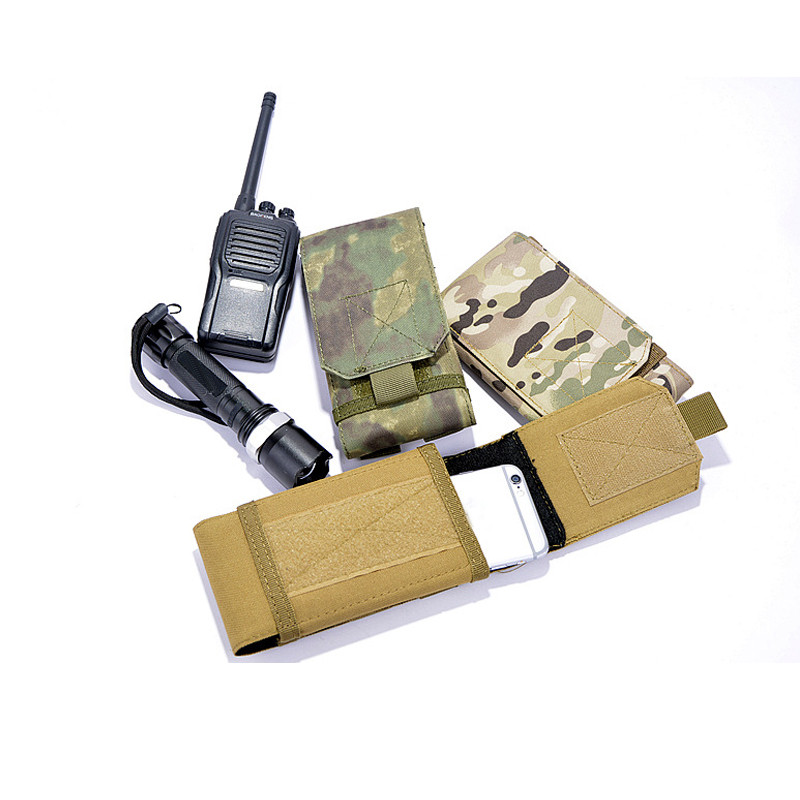 Universalus „Tactical Molle“ mobiliojo telefono dėklas, išmaniojo telefono dirželio komplektas.