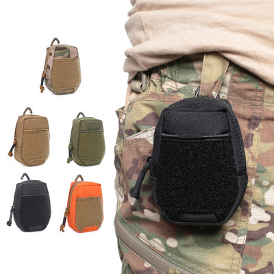 Τακτικό πορτοφόλι EDC Molle Pouch Φορητή θήκη για κάρτα-κλειδί Υπαίθρια αθλητικά κέρματα Τσάντα κυνηγιού Πακέτο φερμουάρ Τσάντα κυνηγιού