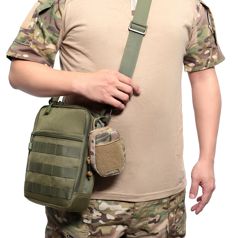 Taktikaline rahakott EDC Molle kott kaasaskantav võtmekaardi ümbris välistingimustes kasutatavate spordimündikott jahikott Tõmblukuga pakend jahikott