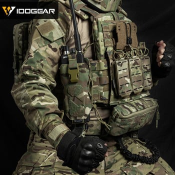 IDOGEAR Tactical Water Bottle Pouch Многофункционална радио чанта MOLLE Pouch Canteen Pouch Kettle Carrier 3580