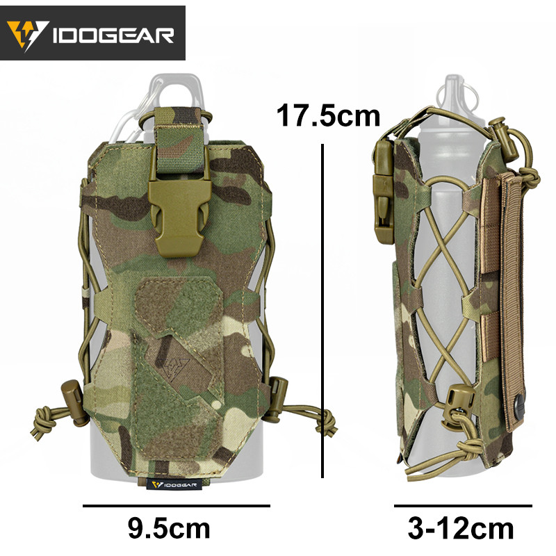 IDOGEAR Tactical Θήκη Μπουκαλιού Νερού Πολυλειτουργική Θήκη Ραδιοφώνου MOLLE Θήκη Καντίνα Θήκη Βραστήρας 3580