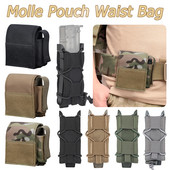 Taktikaline 9 mm ajakirjakott, kaasaskantav Molle ühe püstoliga kott välistingimustes kasutatava Molle taskulambi taskulambi taskulambihoidik matkamiseks ronimiseks