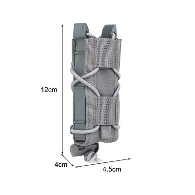 Taktikaline 9 mm ajakirjakott, kaasaskantav Molle ühe püstoliga kott välistingimustes kasutatava Molle taskulambi taskulambi taskulambihoidik matkamiseks ronimiseks