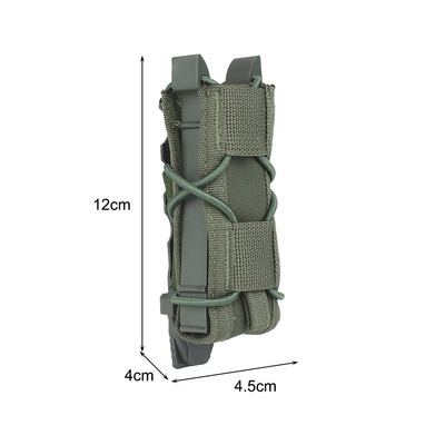 Taktikaline 9 mm ajakirjakott, kaasaskantav Molle ühe püstoliga kott välistingimustes kasutatava Molle taskulambi taskulambi taskulambihoidik matkamiseks ronimiseks