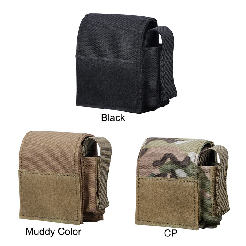 Taktikaline 9 mm ajakirjakott, kaasaskantav Molle ühe püstoliga kott välistingimustes kasutatava Molle taskulambi taskulambi taskulambihoidik matkamiseks ronimiseks