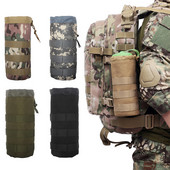 Tactical Molle vandens buteliuko maišelis Nešiojamas stovyklavimo vandens virdulio krepšys dviračių sportui medžioklės kuprinė liemenė buteliuko virdulio laikiklis