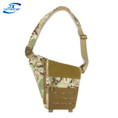 Τσάντα Tactical Shoulder Messenger Τσάντα χιαστί Molle Πάνελ κοπής λέιζερ γρήγορης απελευθέρωσης πόρπη μαλακό μαξιλαράκι για υπαίθριο κυνήγι