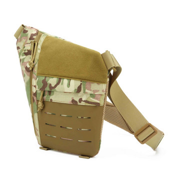 Τσάντα Tactical Shoulder Messenger Τσάντα χιαστί Molle Πάνελ κοπής λέιζερ γρήγορης απελευθέρωσης πόρπη μαλακό μαξιλαράκι για υπαίθριο κυνήγι