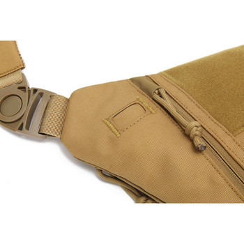 Τσάντα Tactical Shoulder Messenger Τσάντα χιαστί Molle Πάνελ κοπής λέιζερ γρήγορης απελευθέρωσης πόρπη μαλακό μαξιλαράκι για υπαίθριο κυνήγι