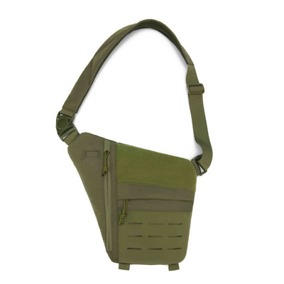 Τσάντα Tactical Shoulder Messenger Τσάντα χιαστί Molle Πάνελ κοπής λέιζερ γρήγορης απελευθέρωσης πόρπη μαλακό μαξιλαράκι για υπαίθριο κυνήγι