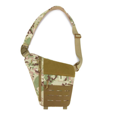 Τσάντα Tactical Shoulder Messenger Τσάντα χιαστί Molle Πάνελ κοπής λέιζερ γρήγορης απελευθέρωσης πόρπη μαλακό μαξιλαράκι για υπαίθριο κυνήγι