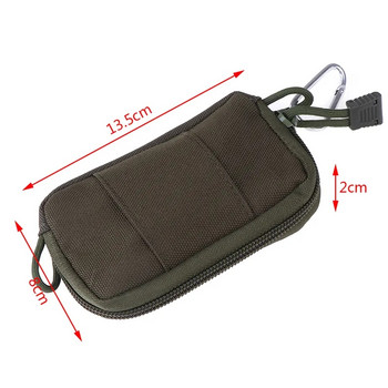 Τσάντα πορτοφολιού θήκης 1000D Tactical EDC Φορητό κλειδί Κέρμα τσάντα μέσης Fanny Pack Τσάντα ακουστικών Μίνι θήκη κλειδιού Θήκη για κυνήγι