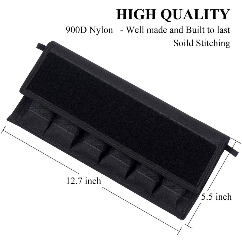 6 nyílású taktikai pisztolytár tárolótáska 9 mm-es táska katonai hevederes válltáska Airsoft paintball vadászathoz