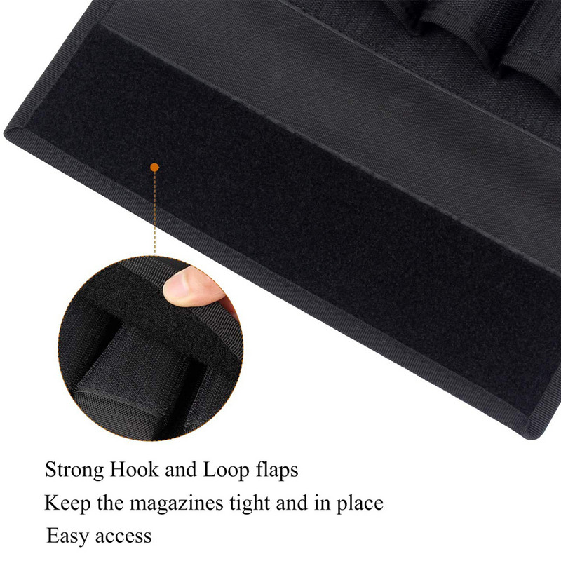 6 nyílású taktikai pisztolytár tárolótáska 9 mm-es táska katonai hevederes válltáska Airsoft paintball vadászathoz
