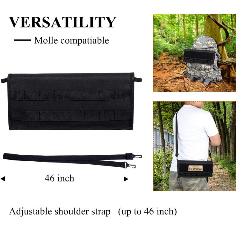 6 nyílású taktikai pisztolytár tárolótáska 9 mm-es táska katonai hevederes válltáska Airsoft paintball vadászathoz