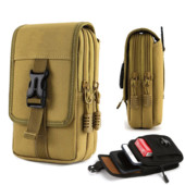 EDC Molle táska pénztárca kétrétegű kültéri vízálló katonai derék Fanny Pack férfi telefontáska kempingezés vadászat taktikai deréktáska