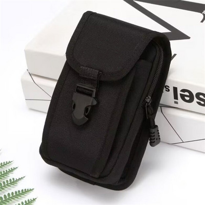 EDC Molle táska pénztárca kétrétegű kültéri vízálló katonai derék Fanny Pack férfi telefontáska kempingezés vadászat taktikai deréktáska