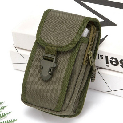 EDC Molle táska pénztárca kétrétegű kültéri vízálló katonai derék Fanny Pack férfi telefontáska kempingezés vadászat taktikai deréktáska