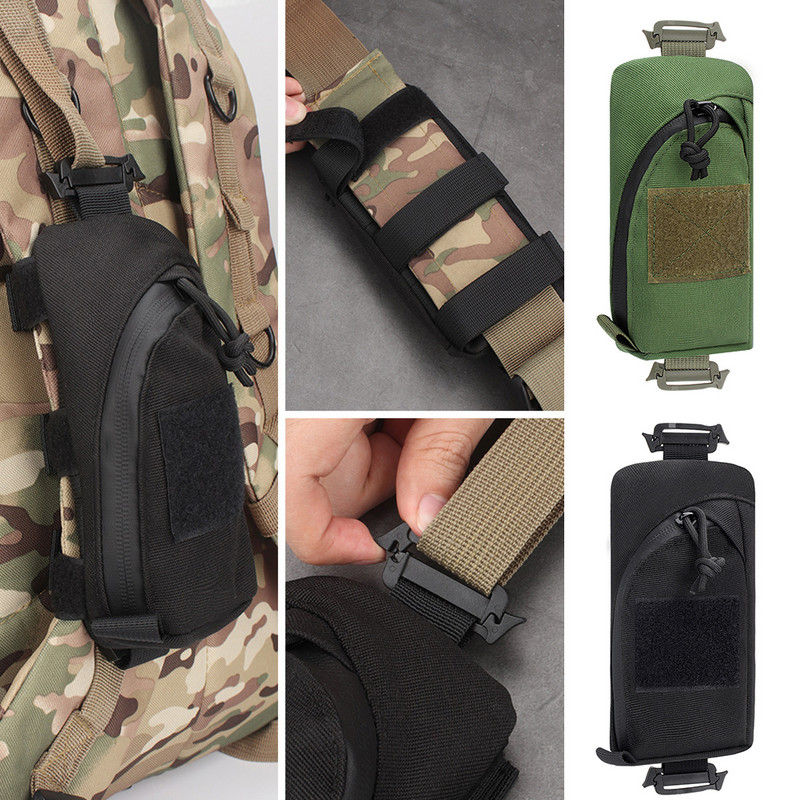 Curea de umăr tactică Articole diverse Genți Molle Camping în aer liber EDC Instrumente Geantă Cheie Lanternă Husă pentru telefon pentru Rucsac Accesorii