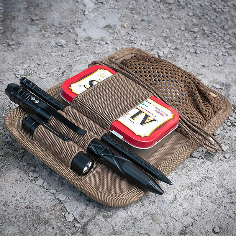 Taktinio krepšio įdėklo modulinio skydelio tvarkyklės įrankis, skirtas administratoriaus maišeliui su kabliu, raktų laikiklis tinklelio nailono skydelis liemenės kuprinei