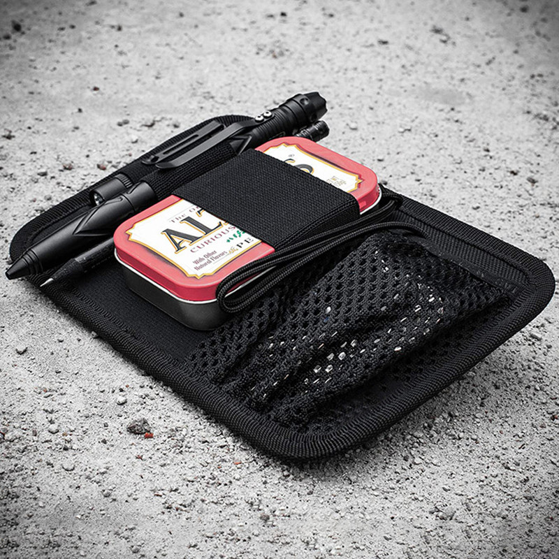 Taktinio krepšio įdėklo modulinio skydelio tvarkyklės įrankis, skirtas administratoriaus maišeliui su kabliu, raktų laikiklis tinklelio nailono skydelis liemenės kuprinei