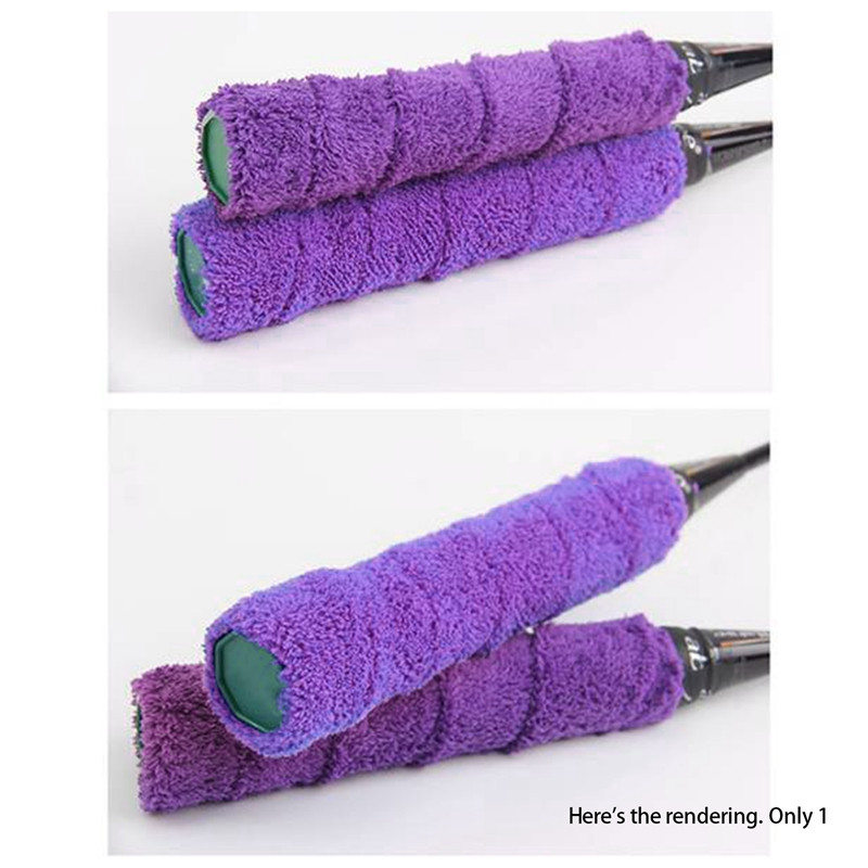 Κόλλα χεριών για πετσέτες μπάντμιντον με μακριές ίνες μικροϊνών τζελ για ρακέτες τένις 10M μωβ