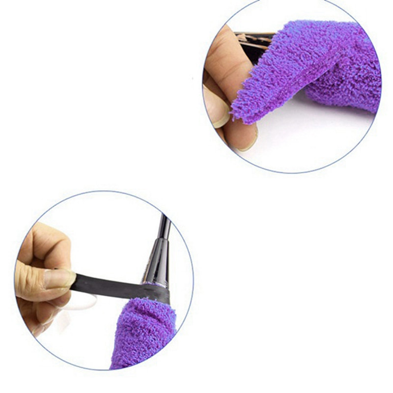 Κόλλα χεριών για πετσέτες μπάντμιντον με μακριές ίνες μικροϊνών τζελ για ρακέτες τένις 10M μωβ