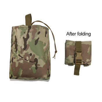 Molle Folding Tactical Magazine Dump Drop Pouch Hunting Military EDC Bag Foldable Utility Recovery