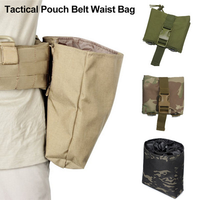 Molle Сгъваема тактическа чанта за списание Dump Drop Pouch Hunting Military EDC Bag Foldable Utility Recovery