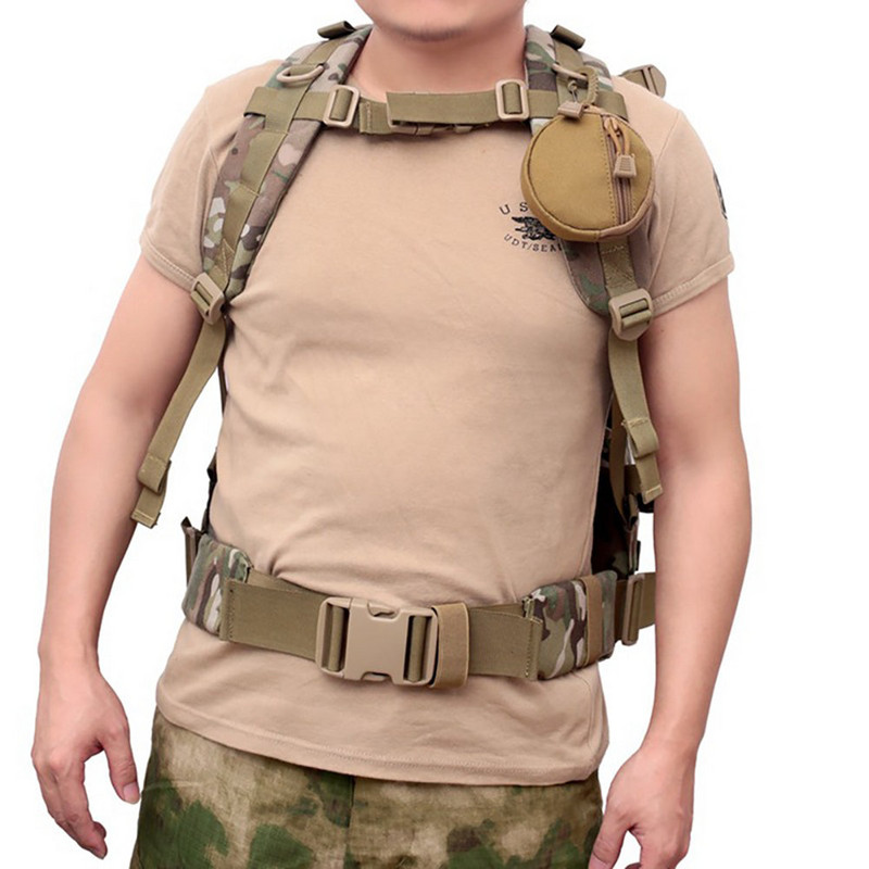 Apvalus daugiafunkcis vandeniui atsparus mažas pakabinamas krepšys Molle lauko kempingo sporto jojimo raktų krepšys nešiojamas juosmens saugojimo paketas