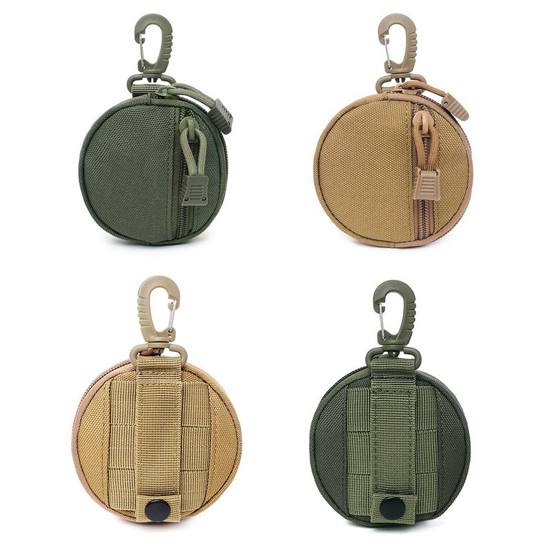 Apvalus daugiafunkcis vandeniui atsparus mažas pakabinamas krepšys Molle lauko kempingo sporto jojimo raktų krepšys nešiojamas juosmens saugojimo paketas