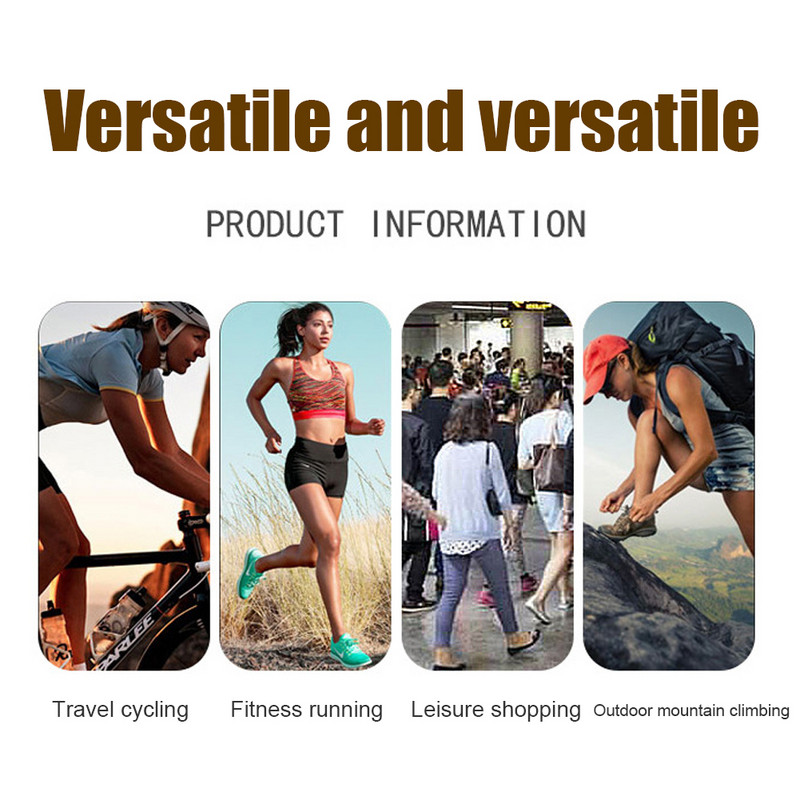 Geantă pentru bărbați cu fermoar multiplu, curea din pânză, pentru telefon mobil portabil