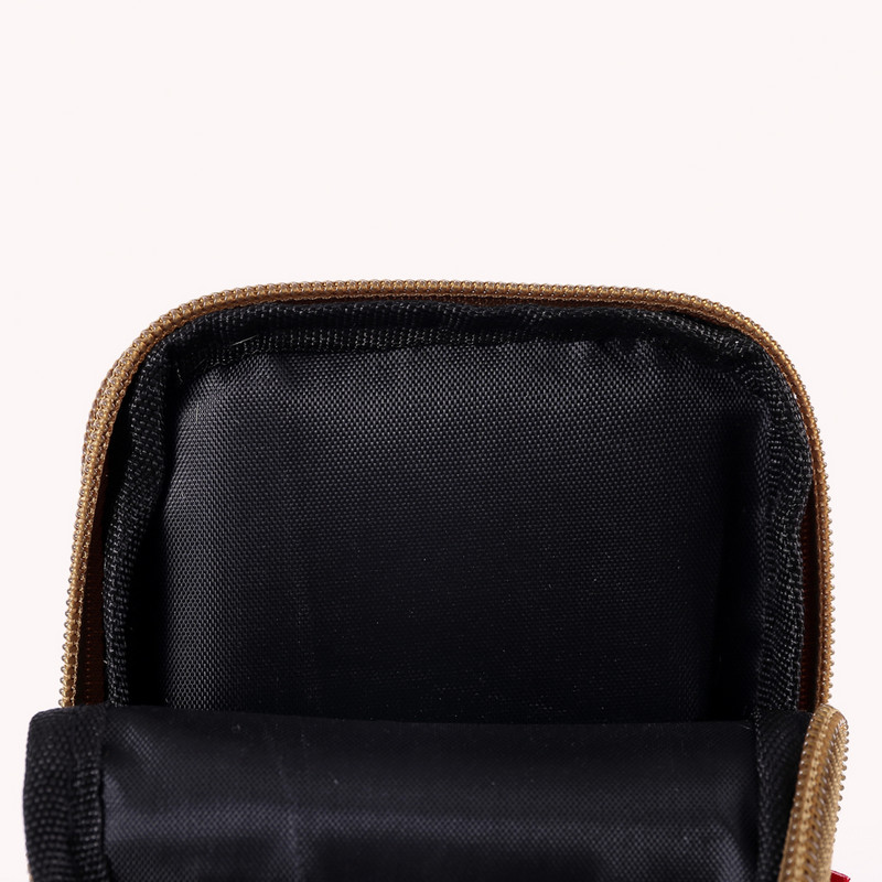 Geantă pentru bărbați cu fermoar multiplu, curea din pânză, pentru telefon mobil portabil