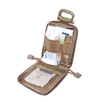 Molle Nylon Tactical Utility Pouch Военна външна туристическа чанта Компактна чанта за кръста Слушалки Мъжка портмоне за монети EDC Tool Hunting Pack