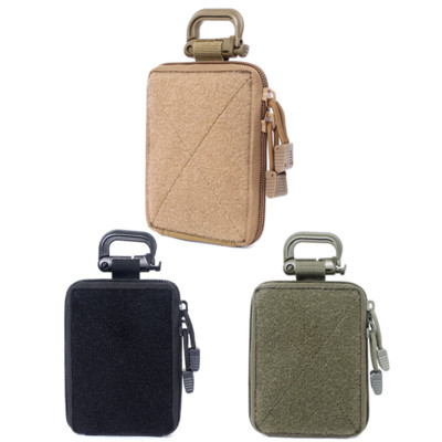 Molle Nylon Tactical Utility Θήκη Στρατιωτική πεζοπορία σε εξωτερικούς χώρους Συμπαγής τσάντα μέσης Ακουστικά για άνδρες Πορτοφόλι με κέρματα EDC Πακέτο κυνηγιού εργαλείων