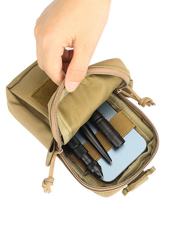 EDC Molle Bag Belt Waist Fanny Pack Мултифункционална чанта за мобилен телефон Поставка Калъф Къмпинг Лов Първа помощ EDC Gear Портмоне