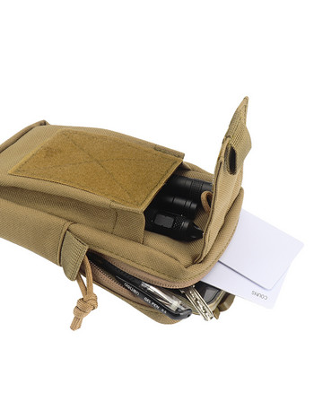 EDC Molle Bag Belt Waist Fanny Pack Мултифункционална чанта за мобилен телефон Поставка Калъф Къмпинг Лов Първа помощ EDC Gear Портмоне