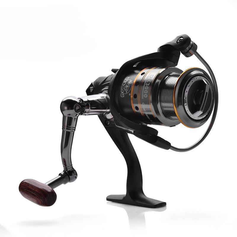 Žvejybos ritė 5.2:1 greičio santykio pasvirusi sekli lyno taurė jūrinio meškerės 11BB guolio sukimo rato karpių ritės priedai