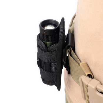Военна 360-градусова чанта за фенерче Тактическа чанта Molle Открит къмпинг Лов Въртяща се стрелба Преносима чанта EDC чанти за инструменти