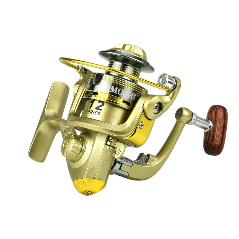 Spiningo žūklės ritės, skirtos sūraus vandens gėlavandenei žūklei, metalinė ritė kairėje/dešinėje Keičiama upėtakių karpių spiningo ritė