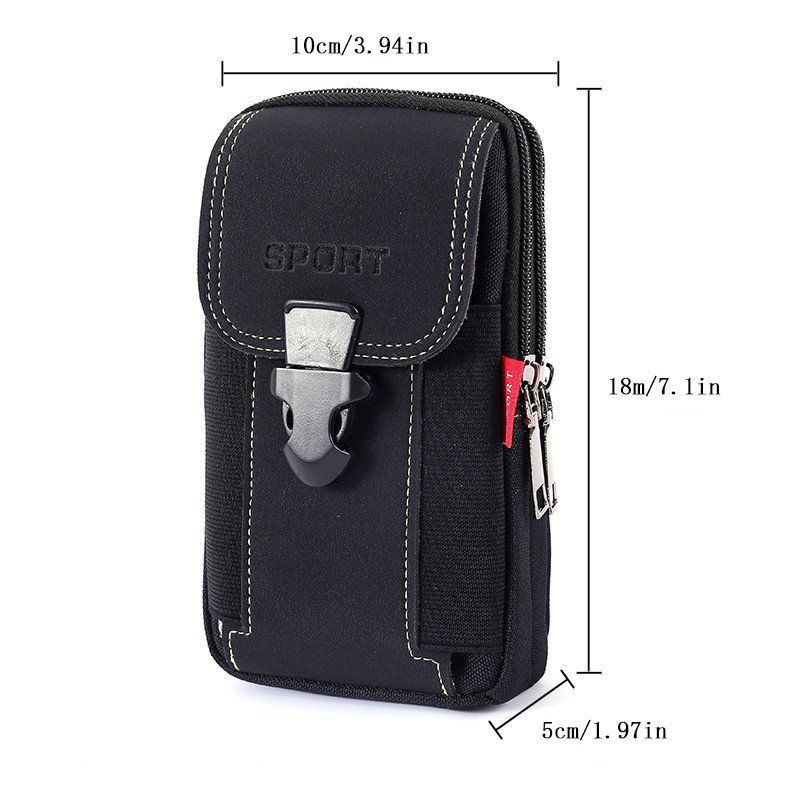 6,5-tolline telefoni kott võtmeümbris Kahekihiline sõjaväe vöökott välitingimustes vertikaalne vöökott Meeste tööriistakott Jahitarbed