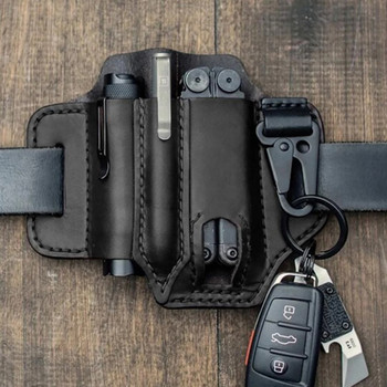 Ζώνη στρατιωτικής θήκης εξωτερικού χώρου Tactical EDC Key φακός Πτυσσόμενο μαχαίρι τσέπη Θήκη μπρελόκ Πακέτο μέσης εργασίας Τσάντα εργαλείων