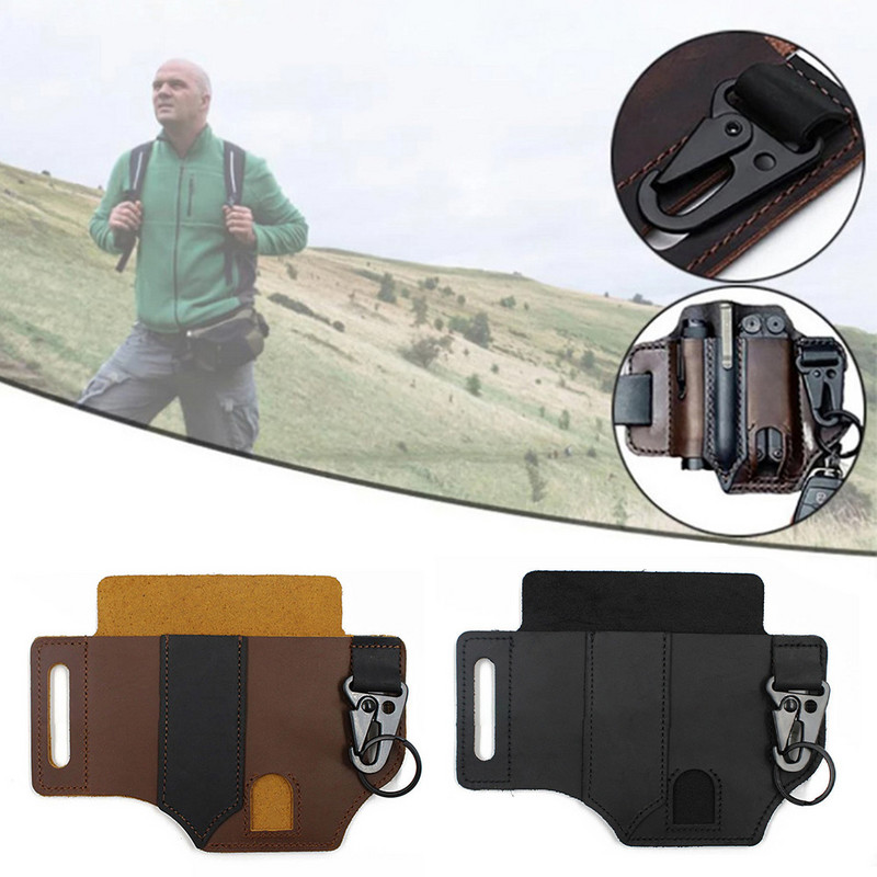 Vanjska vojna torbica Pojas Taktička EDC ključ Svjetiljka Sklopivi nož Džepni držač za privjesak Torba oko struka Torba za radni alat