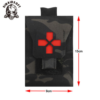 SINAIRSOFT Tactic IFAK Small Trauma Kit Чантичка за първа помощ EDC Pocket Essential Medical Gear Storage Bag Survival Safety Hunting