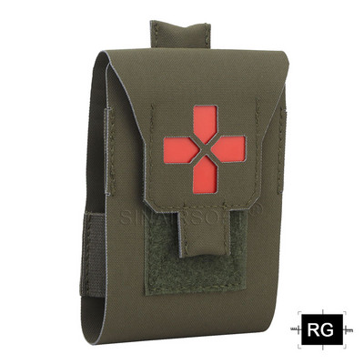 SINAIRSOFT Tactic IFAK mažas traumos rinkinys pirmosios pagalbos maišelis EDC kišeninis būtiniausias medicininės įrangos laikymo krepšys, skirtas išgyventi saugai medžioti