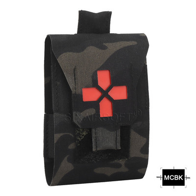 SINAIRSOFT Tactic IFAK mažas traumos rinkinys pirmosios pagalbos maišelis EDC kišeninis būtiniausias medicininės įrangos laikymo krepšys, skirtas išgyventi saugai medžioti